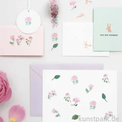 Washi Sticker - La Vie en Rose, 200 Aufkleber