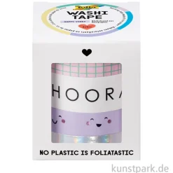 Washi-Tape Set - HAPPY VIBES, Hotfoil, 4 Rollen, je 5 m