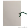 Zeichenmappe aus Graukarton mit Band